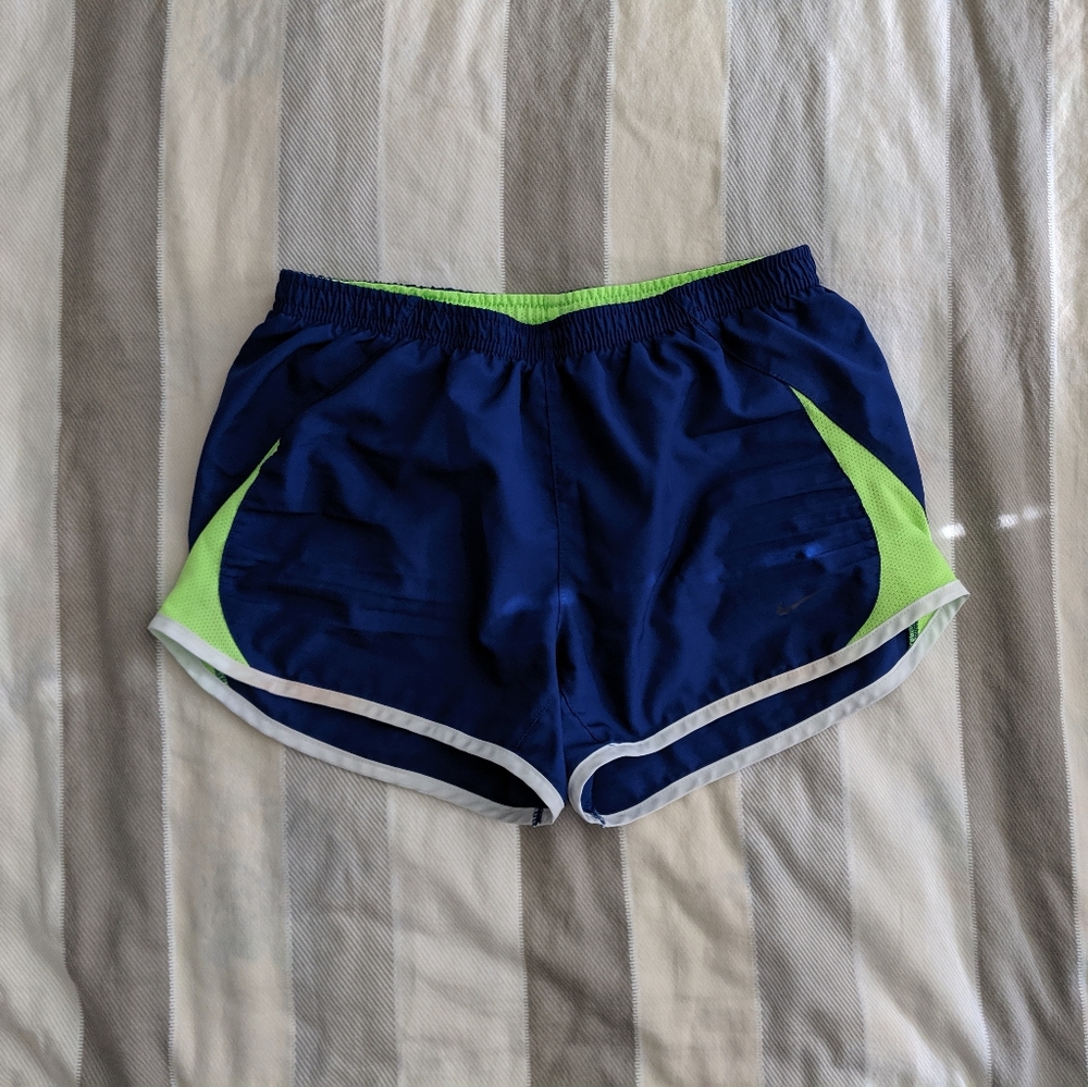 Women's Blue/Green Nike Shorts (S)